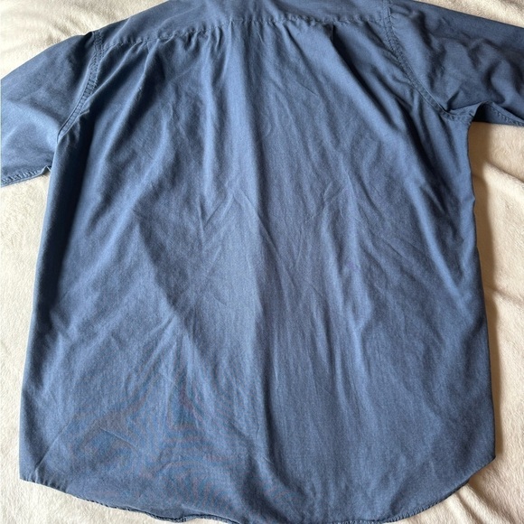 Barrington men’s long sleeve button down blue dress shirt Neck 18.5 34/35 - Picture 3 of 10